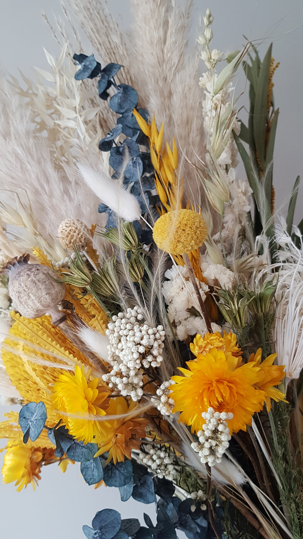 Bespoke Yellow Dried Flower Bouquet