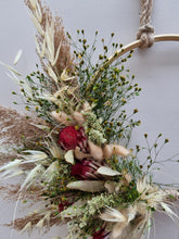 Load image into Gallery viewer, Dried Floral Ring - Red Protea

